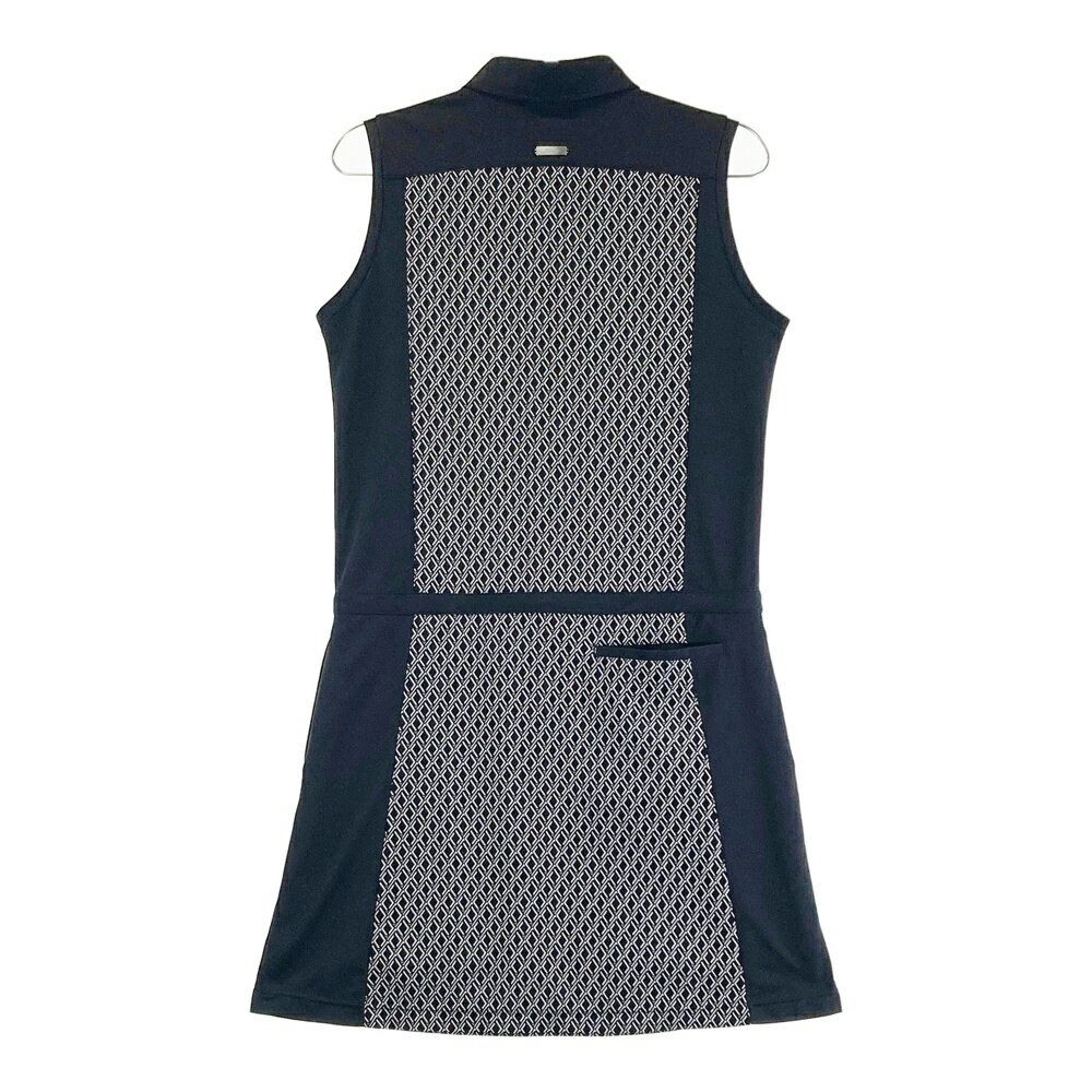 TITLEIST タイトリスト 2023年モデル ノースリーブワンピース 総柄 ブラック系 M 【中古】ゴルフウェア レディース