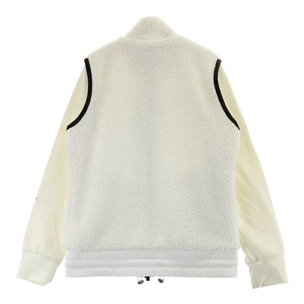 DANCE WITH DRAGON ダンスウィズドラゴン ボアジャケット ホワイト系 2 【中古】ゴルフウェア レディース