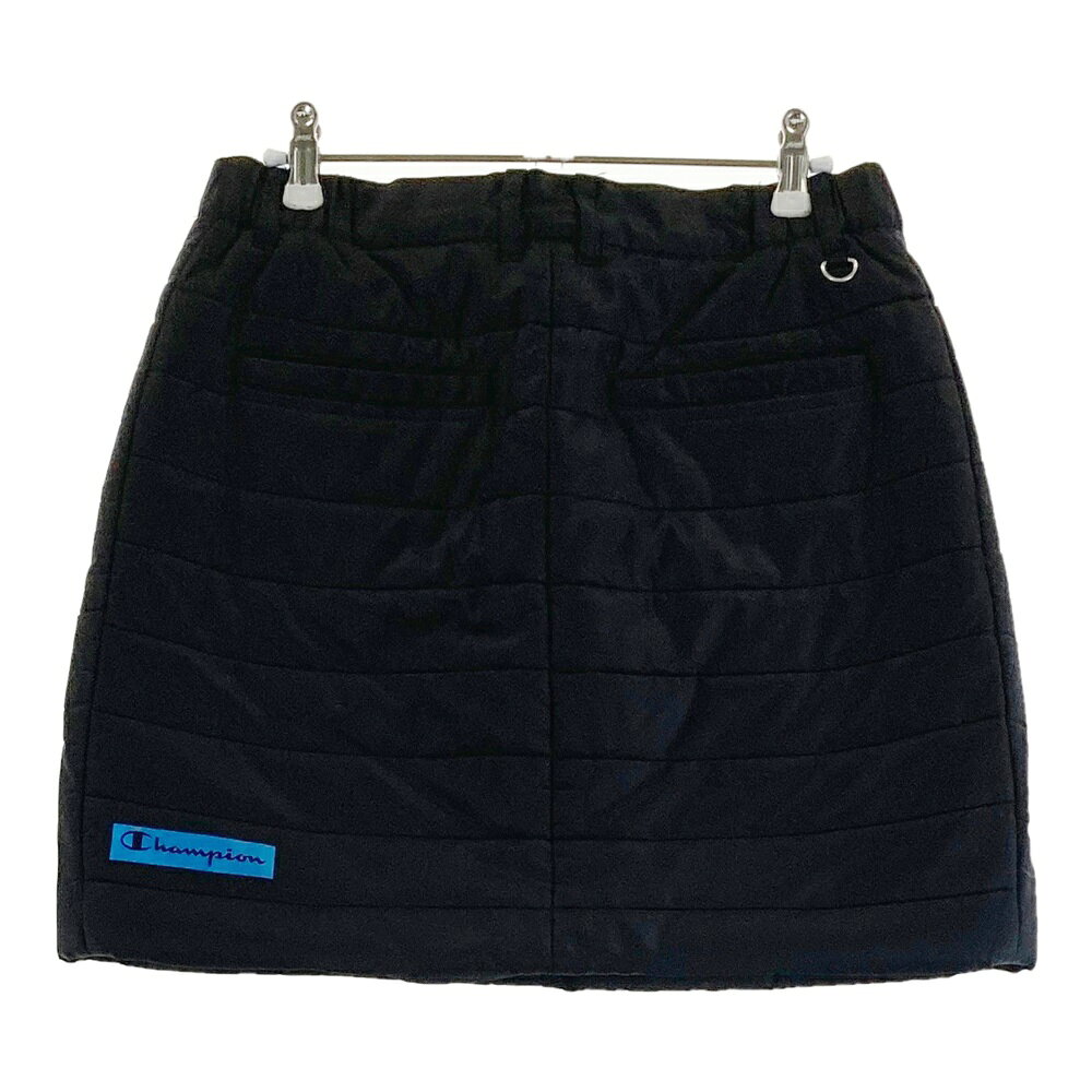 CHAMPION GOLF チャンピオンゴルフ 中綿スカート ブラック系 L 【中古】ゴルフウェア レディース