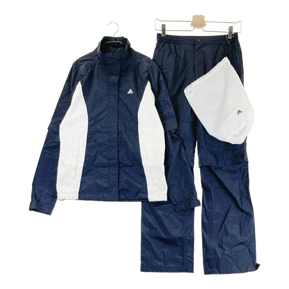 ADIDAS GOLF アディダスゴルフ レインウェア ブラック系 M 【中古】ゴルフウェア レディース