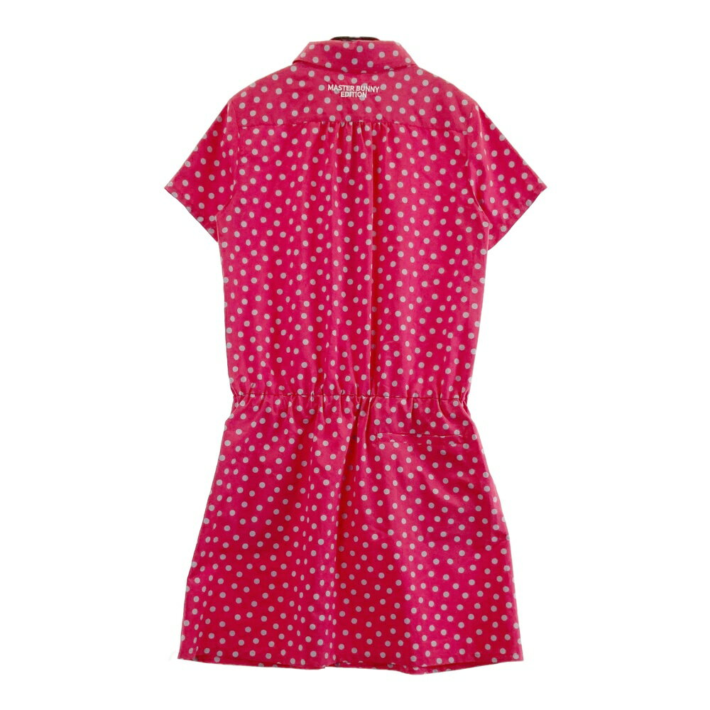 MASTER BUNNY EDITION マスターバニーエディション 半袖ワンピース ドット柄 レッド系 0 【中古】ゴルフウェア レディース