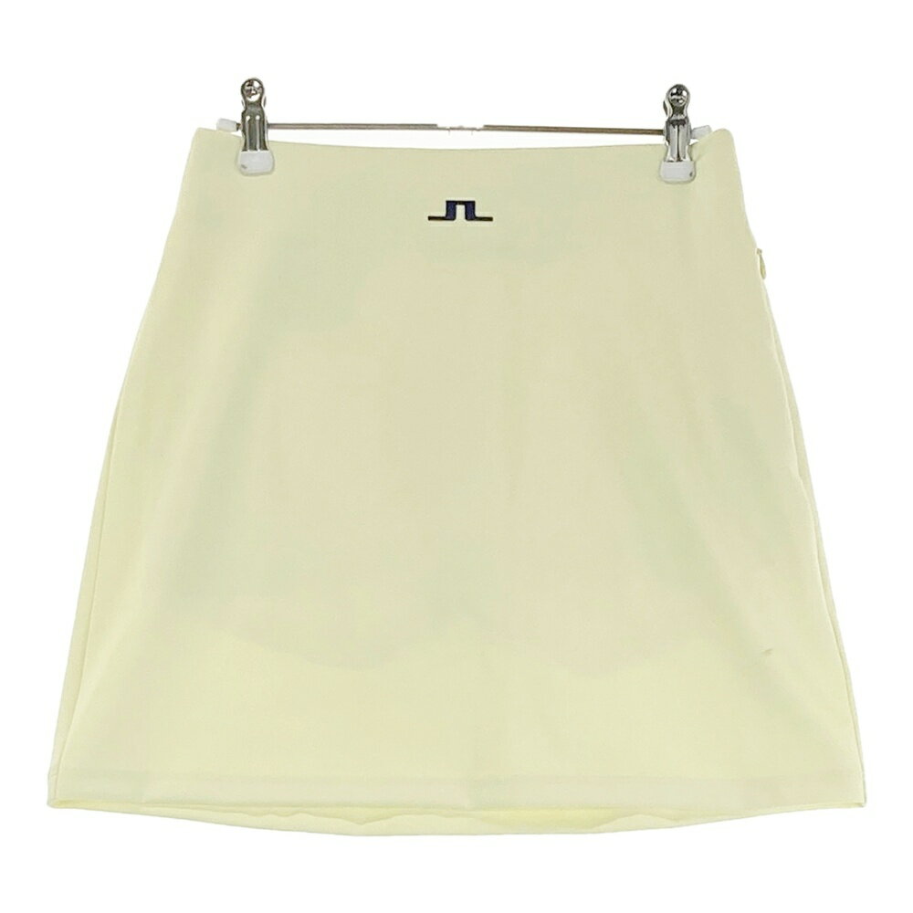 J.LINDEBERG ジェイリンドバーグ 072-71570 インナー付スカート イエロー系 S 【中古】ゴルフウェア レディース