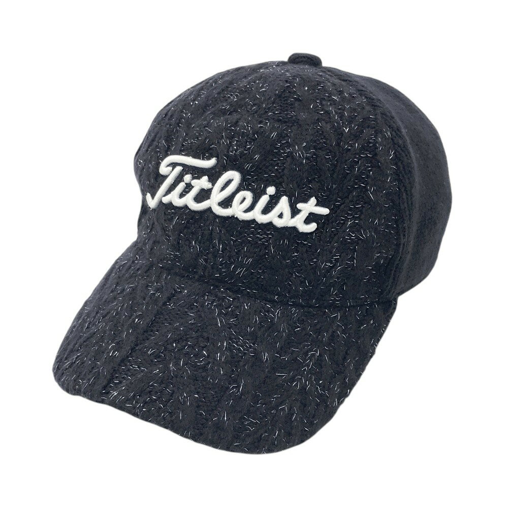TITLEIST タイトリスト 裏ボア ニットキャップ ネイビー系 55-57 【中古】ゴルフウェア