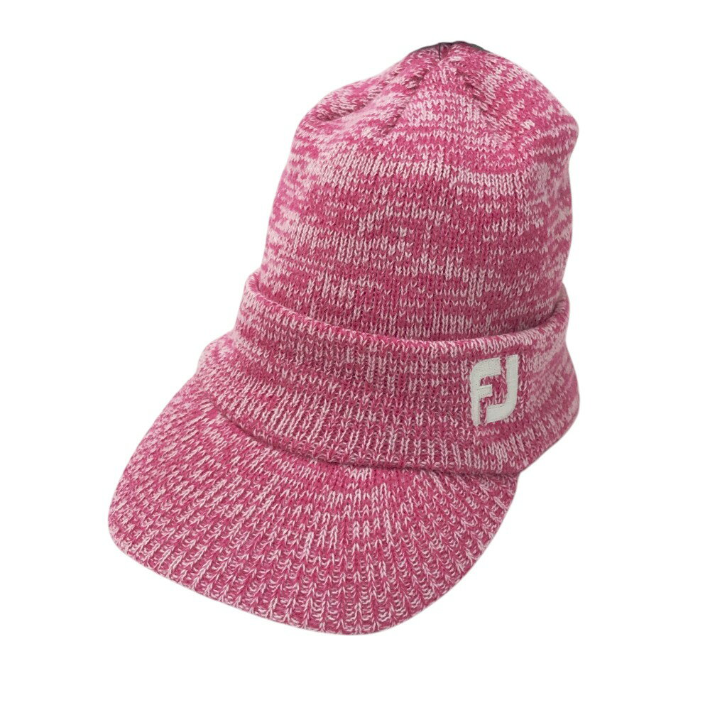 FOOT JOY フットジョイ ニットキャップ ピンク系 【中古】ゴルフウェア
