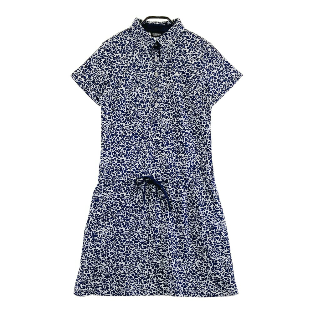 KAPPA GOLF カッパゴルフ 半袖ワンピース 総柄 ネイビー系 M 【中古】ゴルフウェア レディース