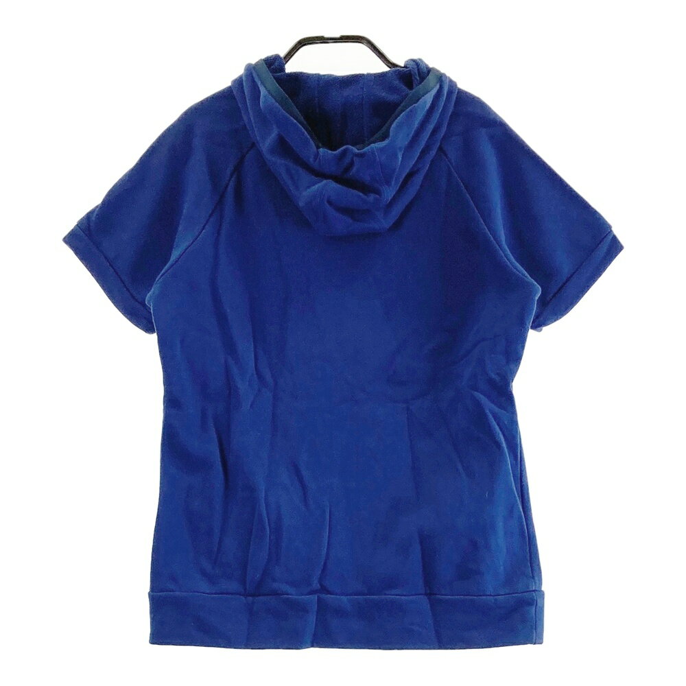 MUNSING WEAR マンシングウェア RL5523 スウェット 半袖パーカー ネイビー系 M 【中古】ゴルフウェア レディース