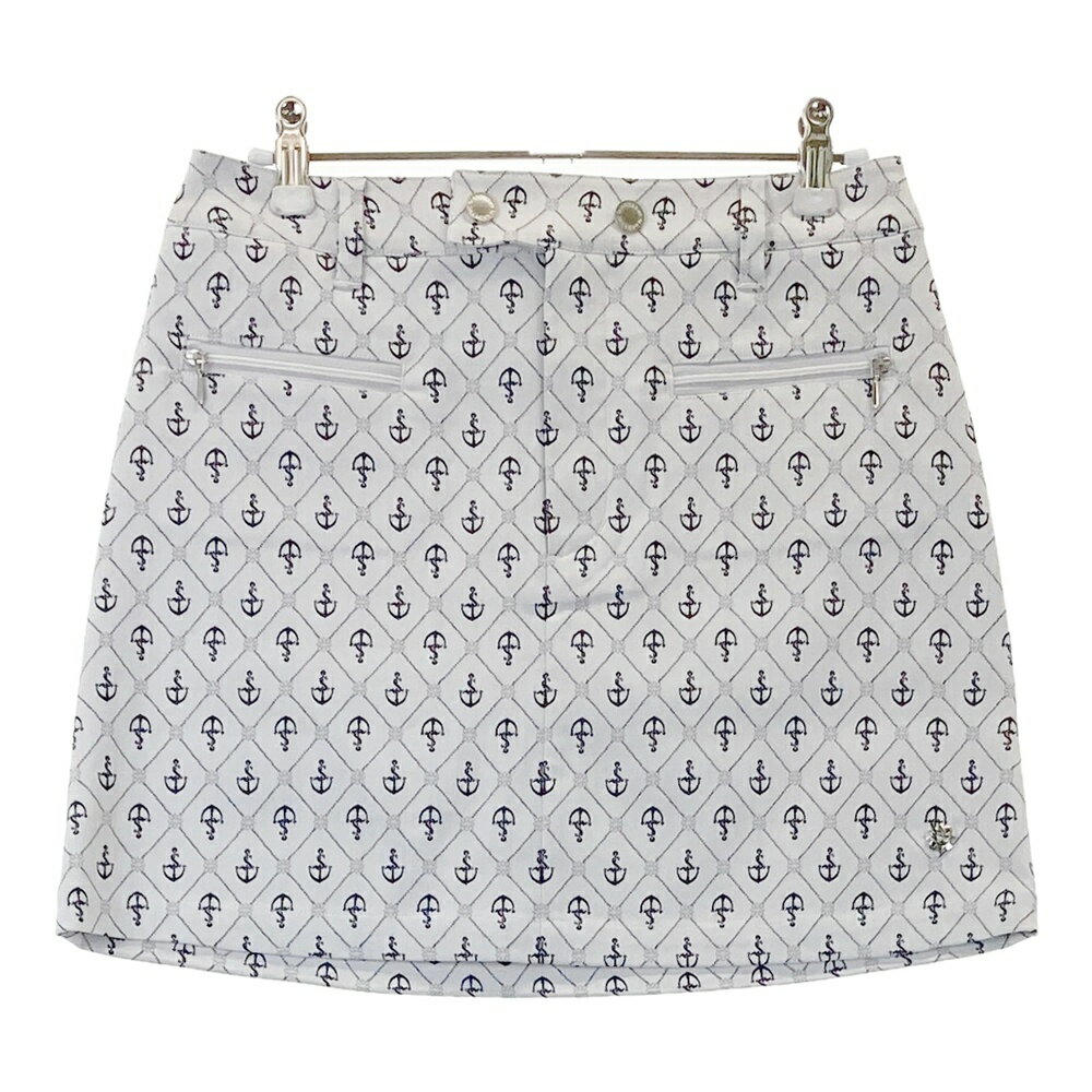 ST ANDREWS セントアンドリュース 2024年モデル スカート 総柄 ホワイト系 S 【中古】ゴルフウェア レディース