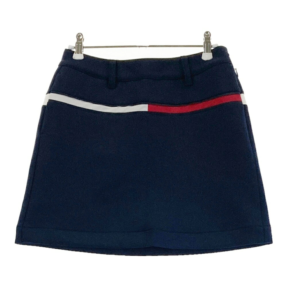 TOMMY HILFIGER GOLF トミー ヒルフィガーゴルフ ストレッチスカート ネイビー系 S 【中古】ゴルフウェア レディース