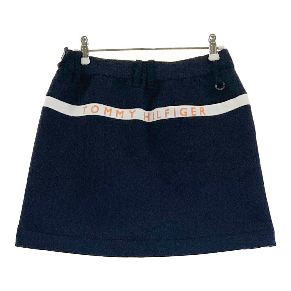 TOMMY HILFIGER GOLF トミー ヒルフィガーゴルフ ストレッチスカート ネイビー系 S 【中古】ゴルフウェア レディース