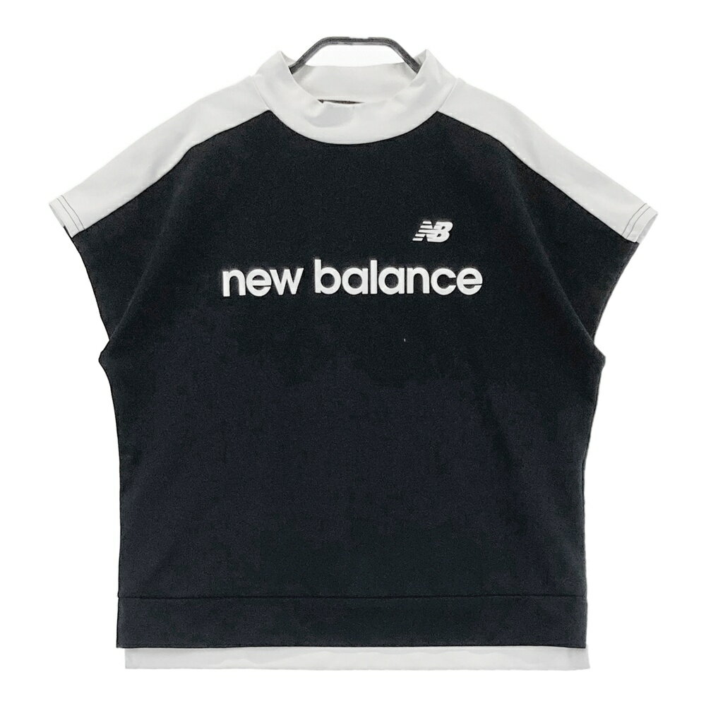 NEW BALANCE GOLF ニューバランス 2025年モデル モックネック 半袖Tシャツ ブラック系 0 【中古】ゴルフウェア レディース