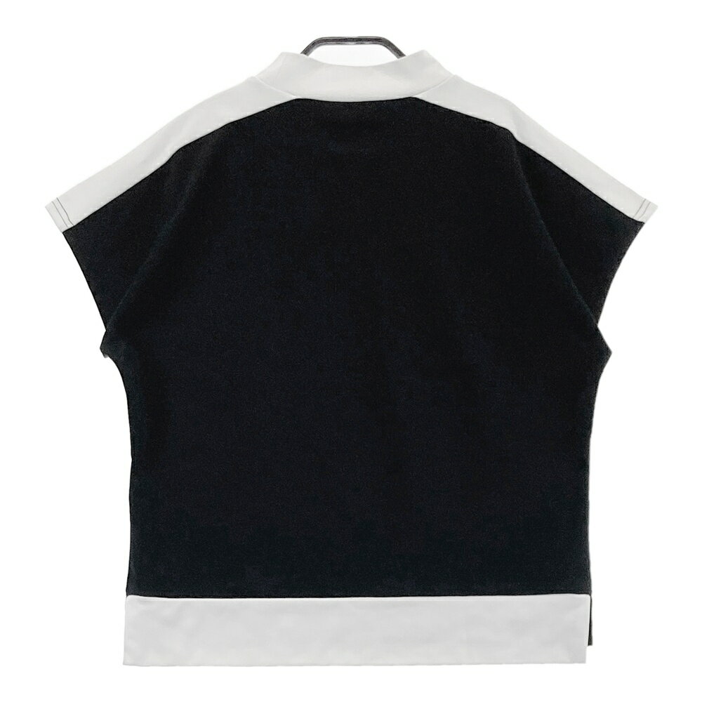 NEW BALANCE GOLF ニューバランス 2025年モデル モックネック 半袖Tシャツ ブラック系 0 【中古】ゴルフウェア レディース