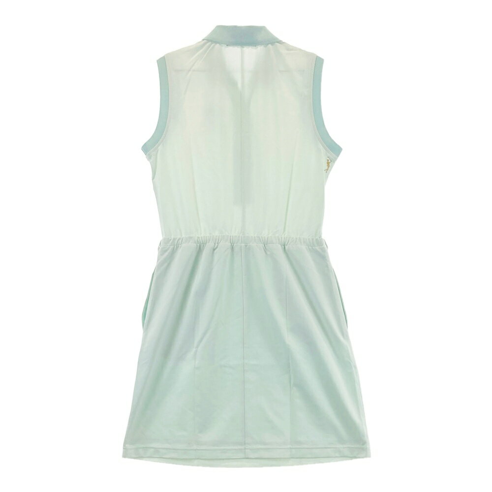 MARK&LONA マークアンドロナ ノースリーブワンピース スカル ブルー系 38 【中古】ゴルフウェア レディース