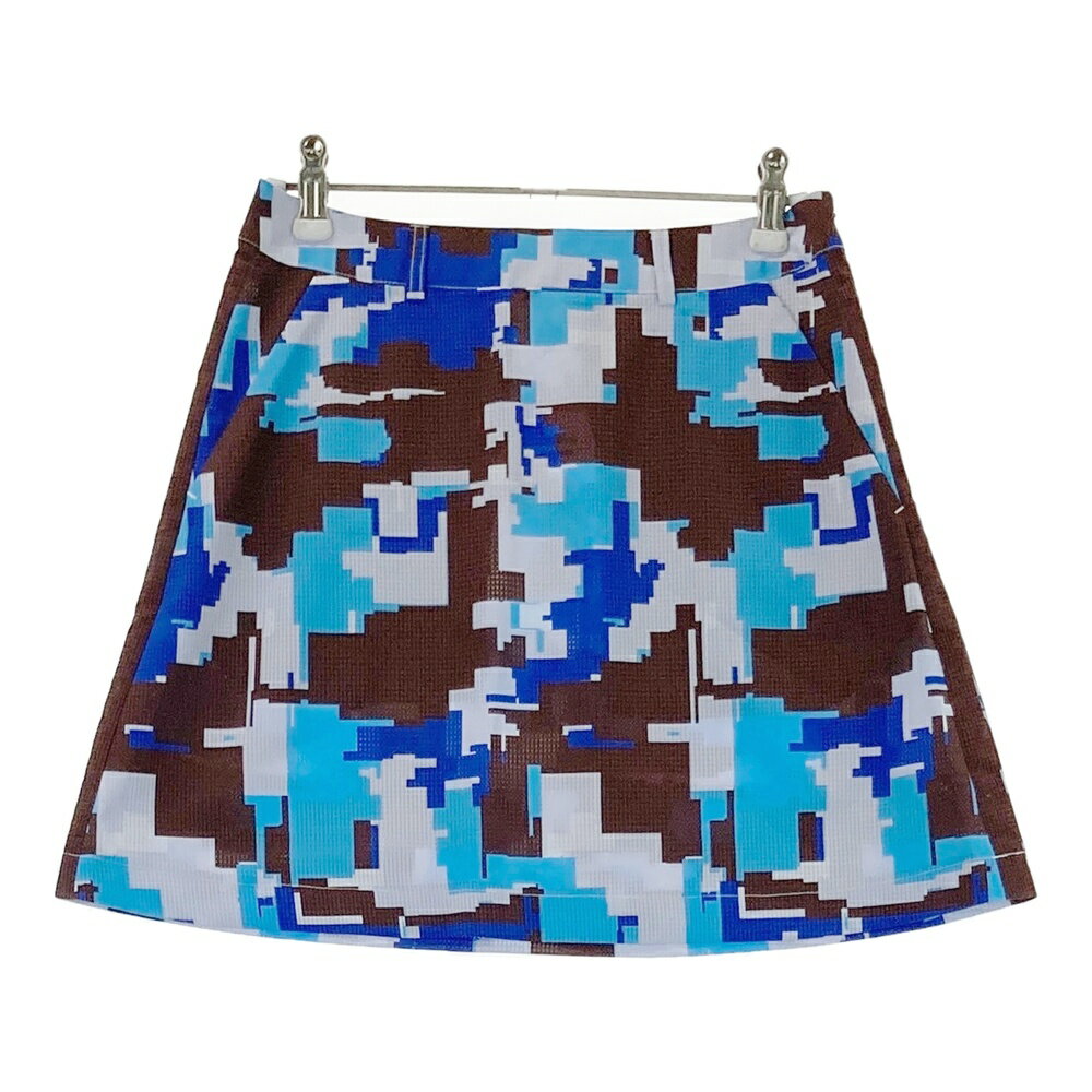LANVIN SPORT ランバン スポール スカート 総柄 ブルー系 36 【中古】ゴルフウェア レディース