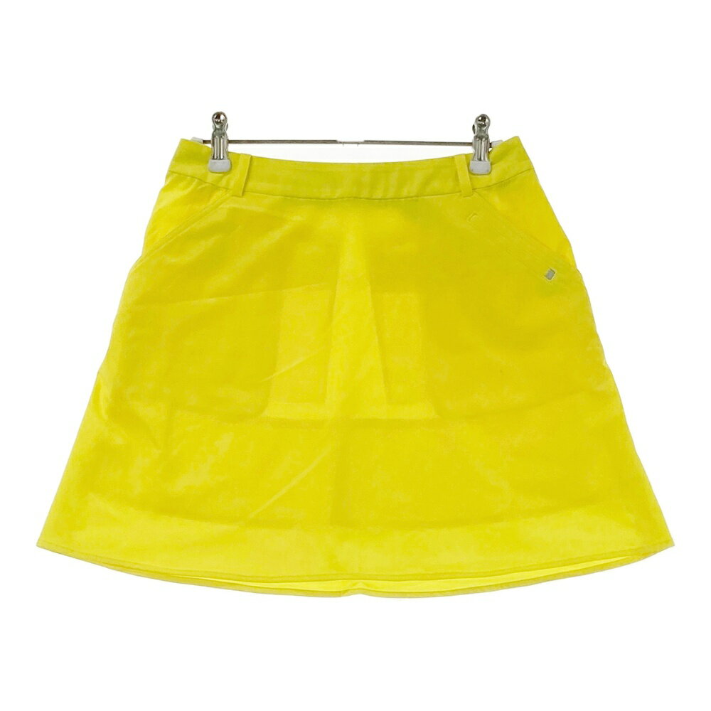 LANVIN SPORT ランバン スポール スカート イエロー系 36 【中古】ゴルフウェア レディース