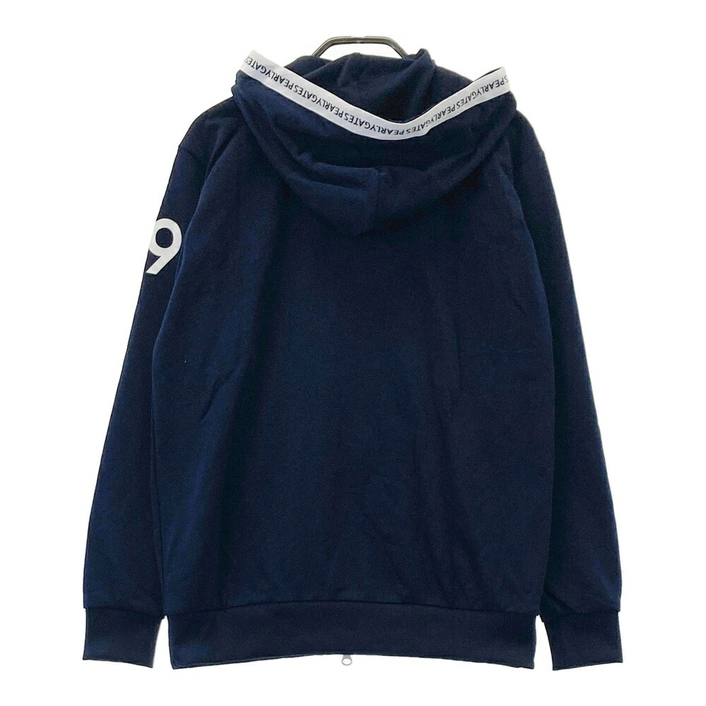 PEARLY GATES パーリーゲイツ ジップパーカー ネイビー系 1 【中古】ゴルフウェア レディース