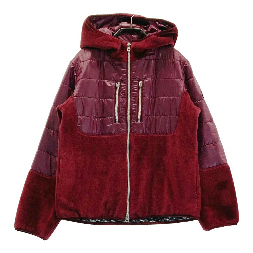 DANCE WITH DRAGON ダンスウィズドラゴン リバーシブル フリース切替 中綿ジャケット パープル系 2 【中古】ゴルフウェア レディース