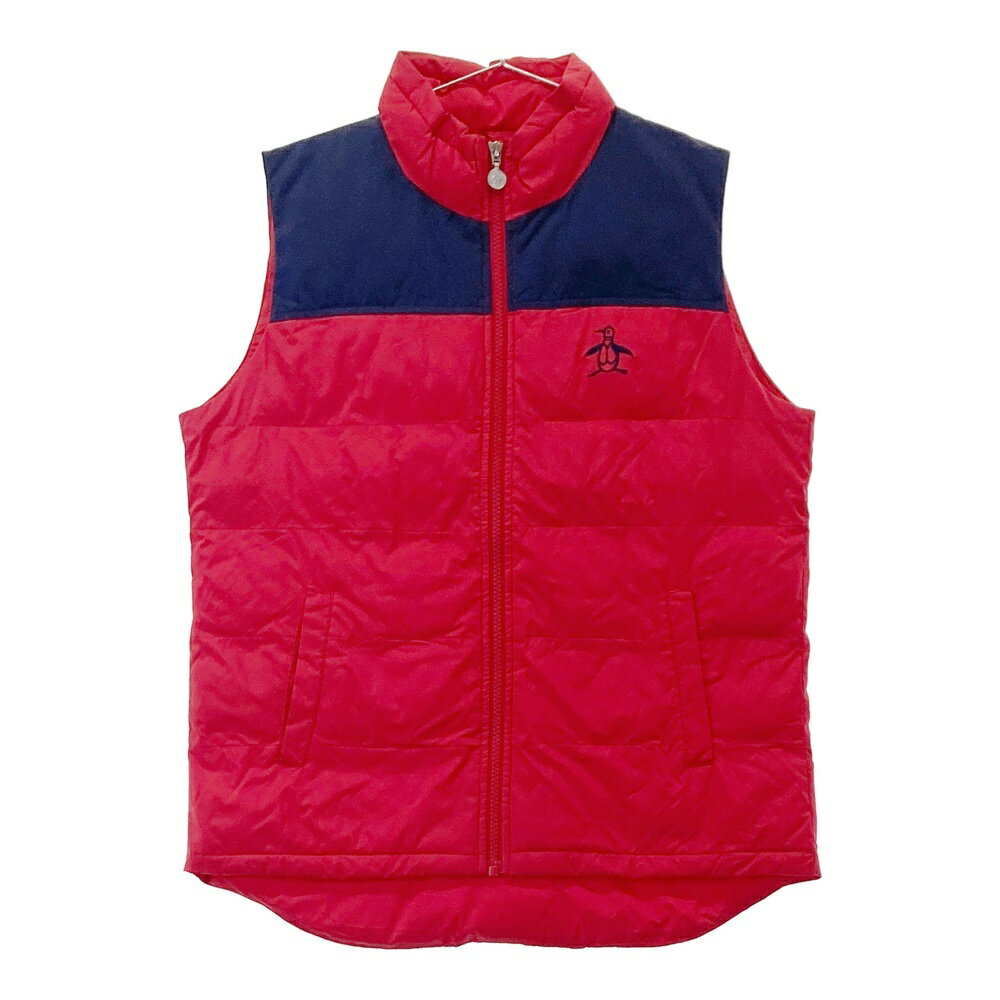 MUNSING WEAR マンシングウェア MGWSJK50CH 中綿 ジップベスト レッド系 L 【中古】ゴルフウェア レデ..