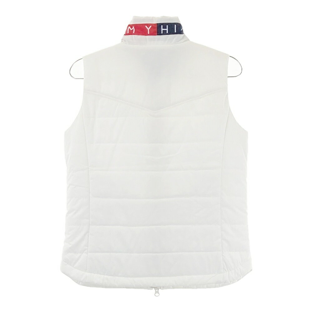 TOMMY HILFIGER GOLF トミー ヒルフィガーゴルフ 中綿ベスト ホワイト系 S 【中古】ゴルフウェア レディース