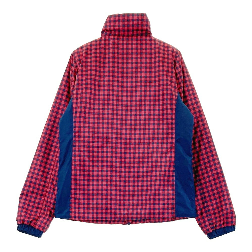 FILA GOLF フィラゴルフ 中綿ジャケット チェック柄 レッド系 M 【中古】ゴルフウェア レディース
