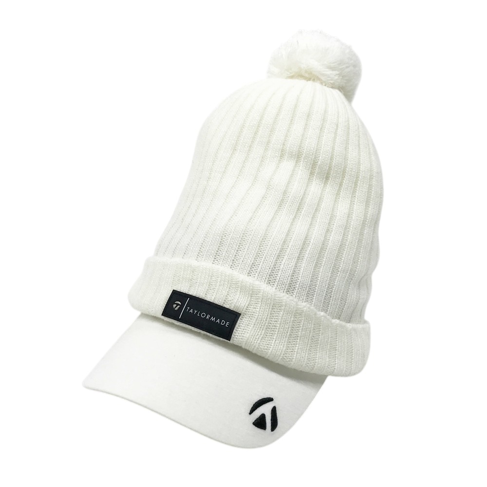 TAYLOR MADE テーラーメイド ニットキャップ ホワイト系 【中古】ゴルフウェア