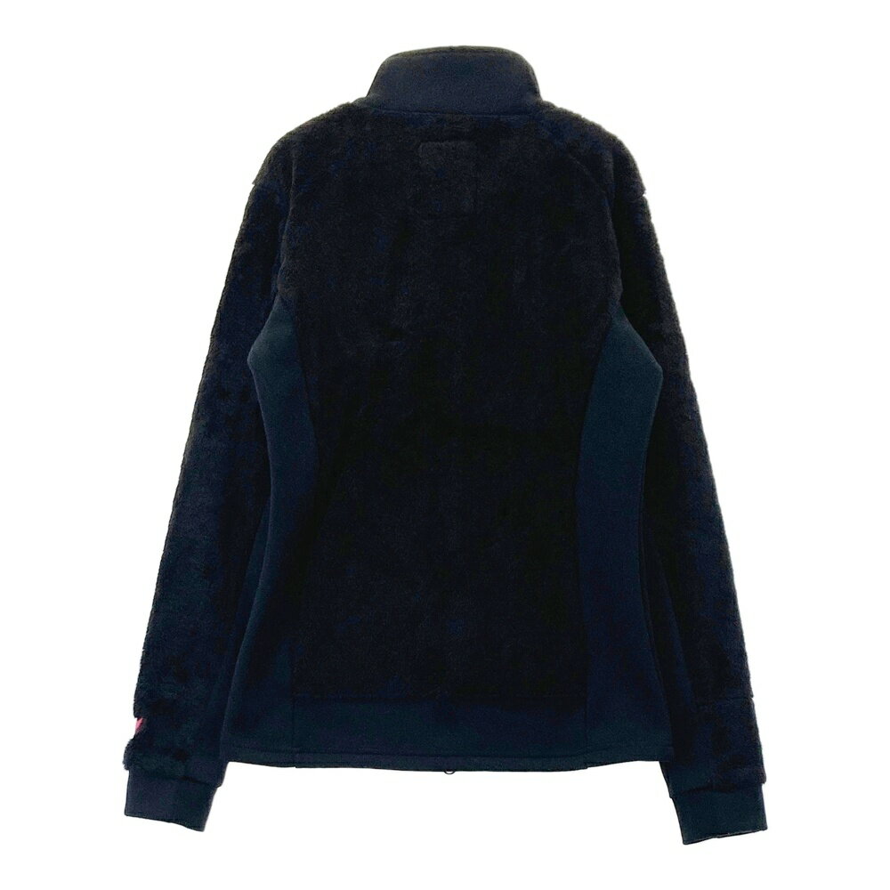 CLUNK クランク 切替 ボアジップジャケット ブラック系 M 【中古】ゴルフウェア レディース