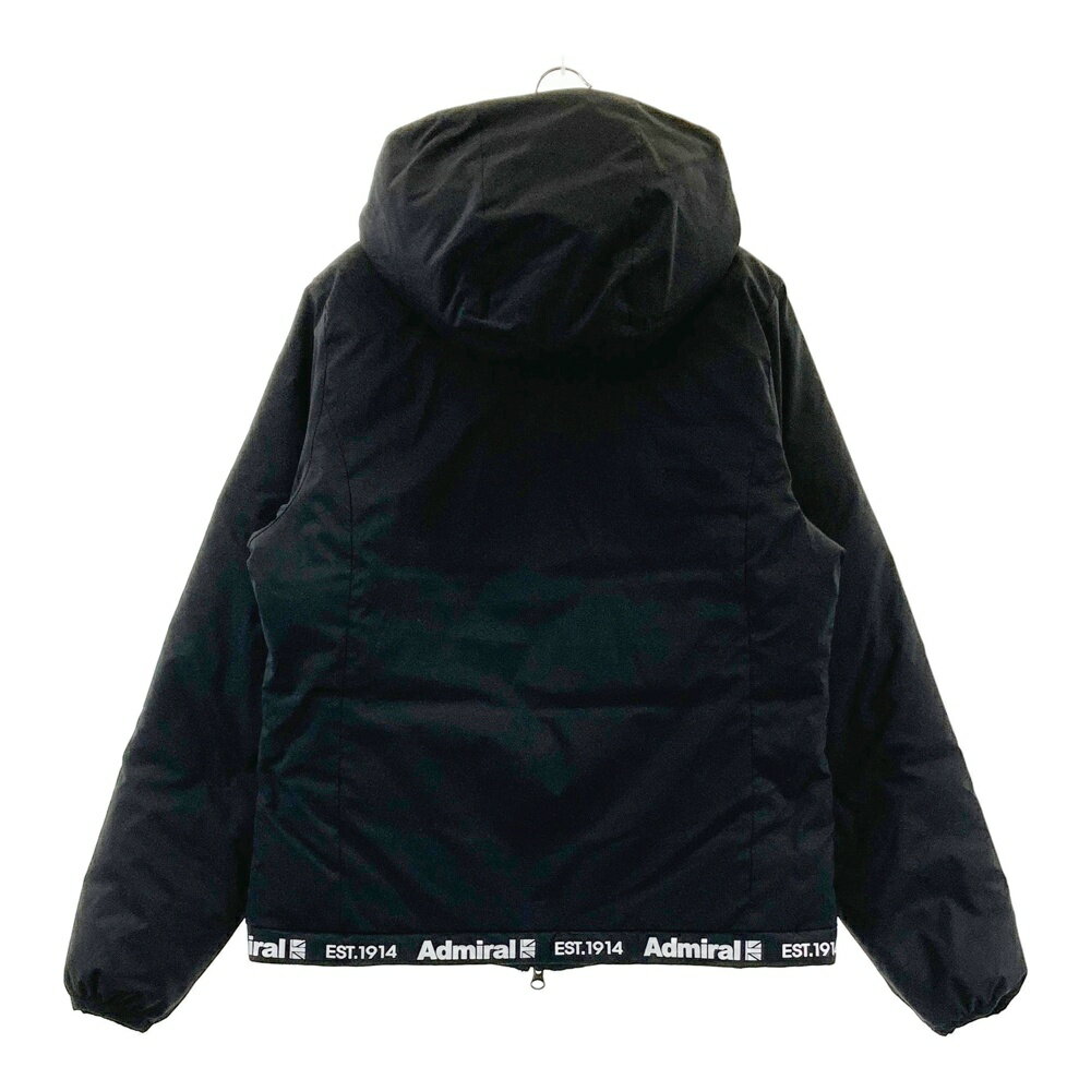 ADMIRAL アドミラル フード付き 長袖 中綿ジャケット ブラック系 S 【中古】ゴルフウェア レディース