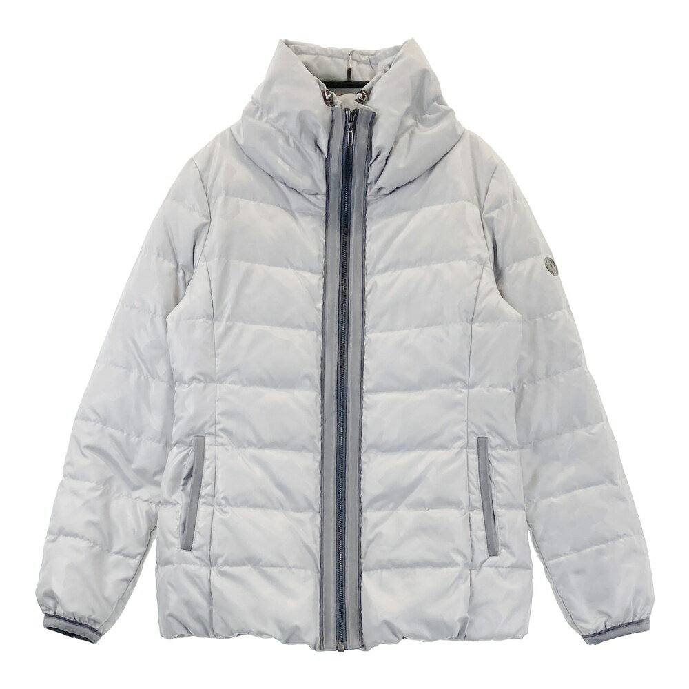LANVIN SPORT ランバン スポール ダウンジャケット 総柄 グレー系 38 【中古】ゴルフウェア レディース