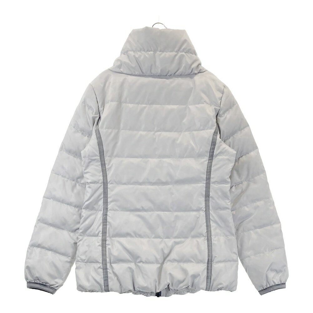 LANVIN SPORT ランバン スポール ダウンジャケット 総柄 グレー系 38 【中古】ゴルフウェア レディース