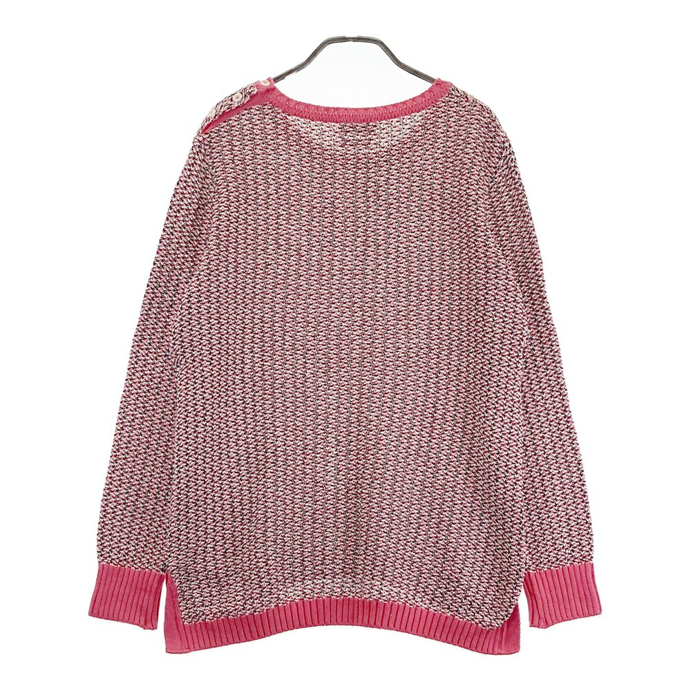 MUNSING WEAR マンシングウェア PRESTIGE ニットセーター ピンク系 LL 【中古】ゴルフウェア レディース