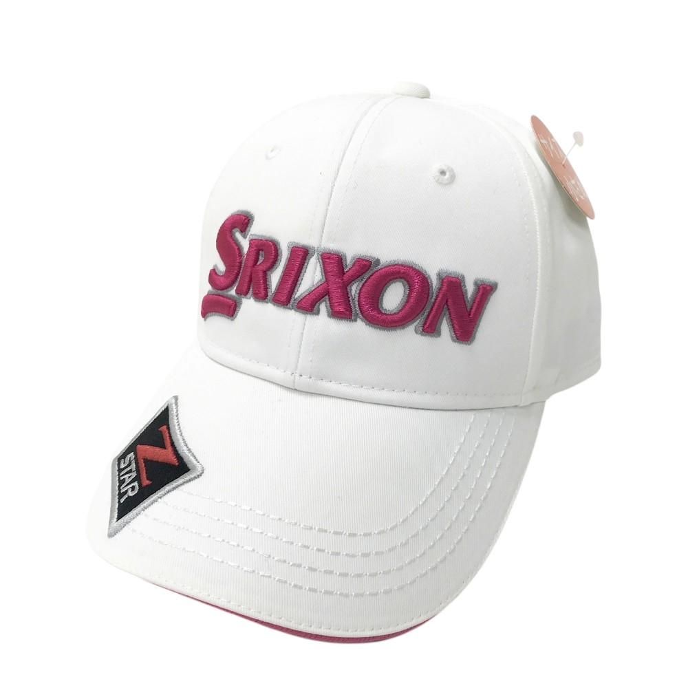 SRIXON スリクソン キャップ ホワイト系 F/53-57 【中古】ゴルフウェア