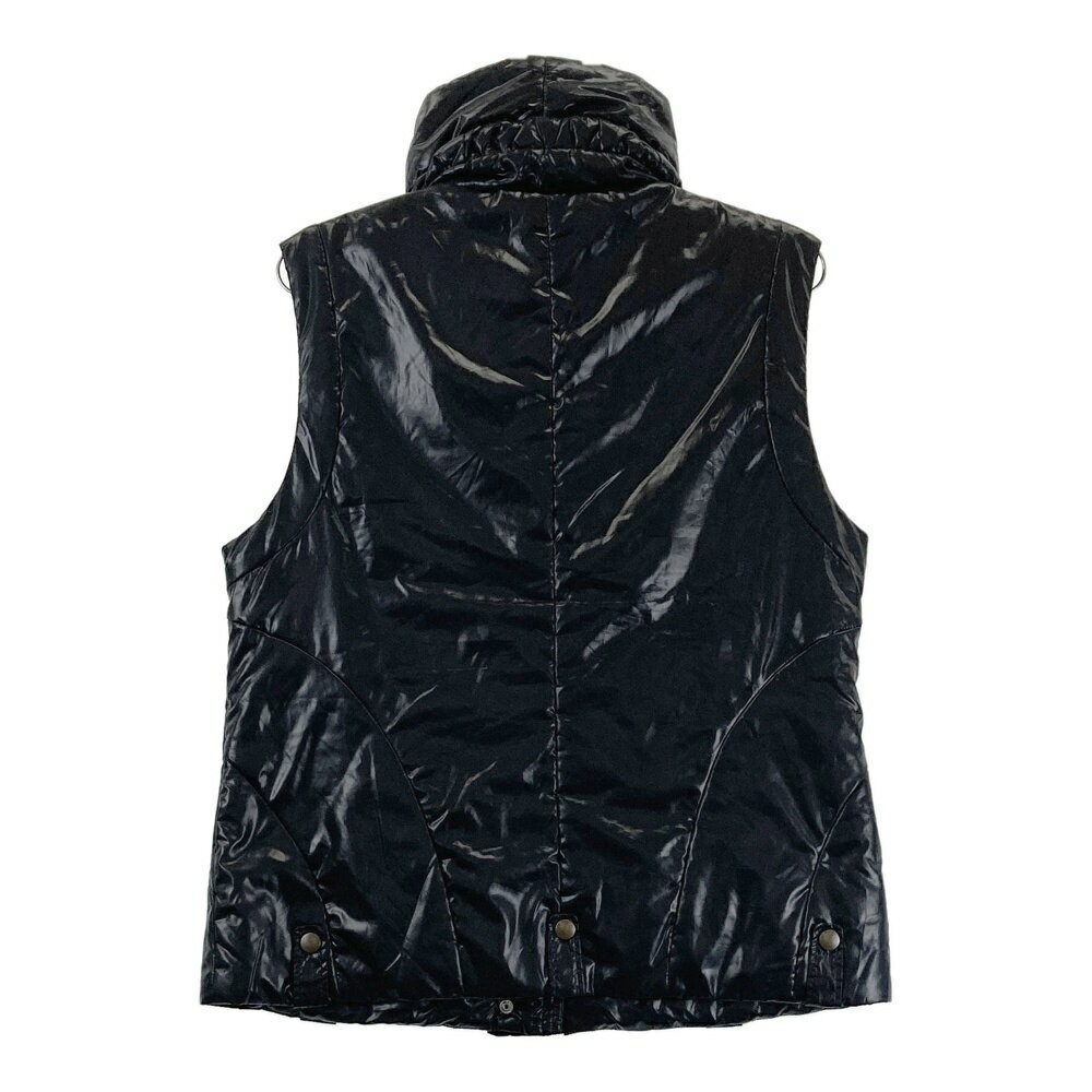 FILA GOLF フィラゴルフ 中綿ジップベスト ネイビー系 LL 【中古】ゴルフウェア レディース