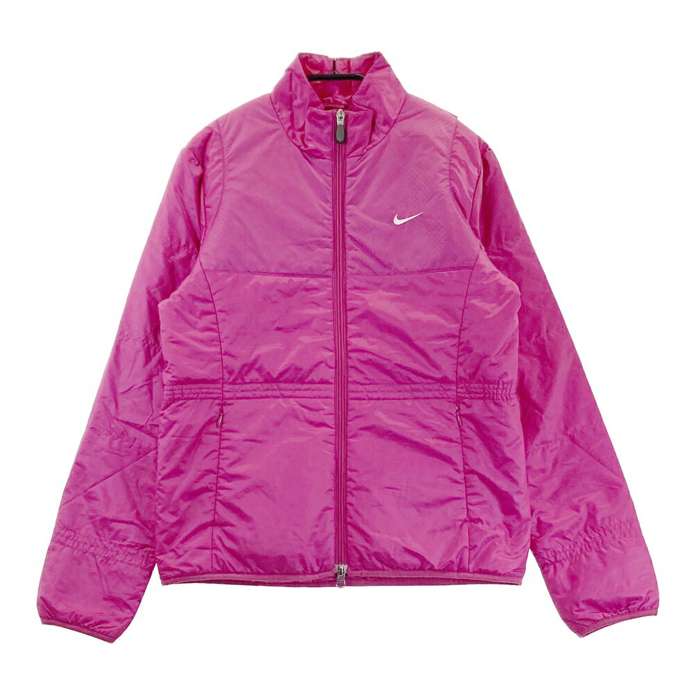 NIKE GOLF ナイキゴルフ 中綿ジャケット ピンク系 M 【中古】ゴルフウェア レディース