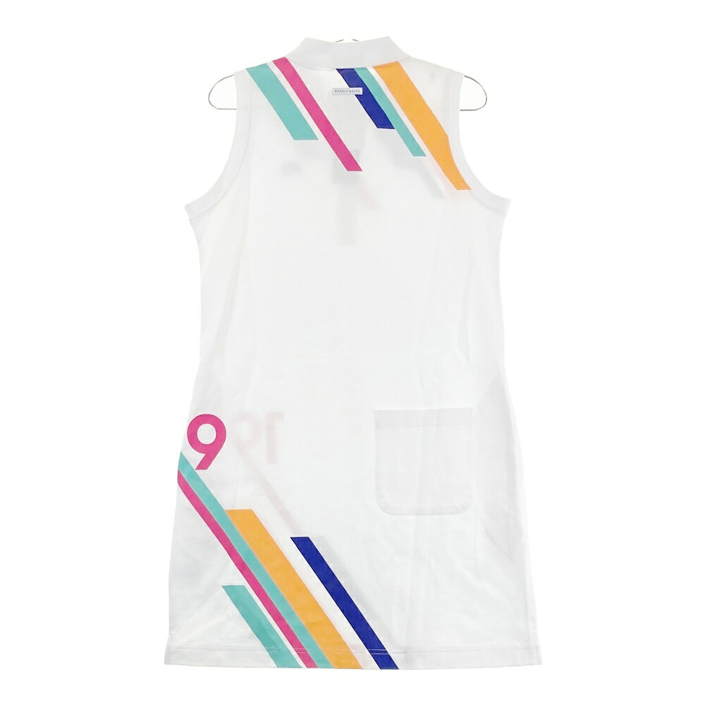 PEARLY GATES パーリーゲイツ 055-2124410 ノースリーブ ポロワンピース ホワイト系 1 【中古】ゴルフウェア レディース