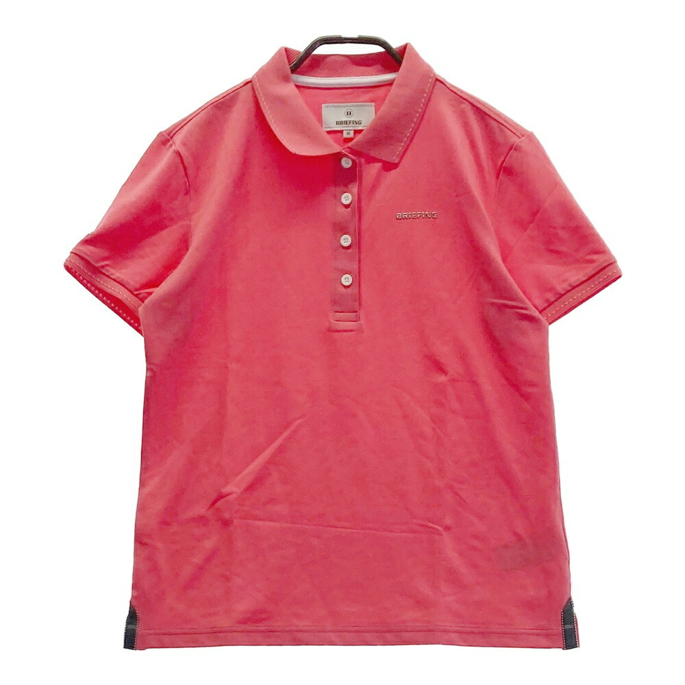 BRIEFING GOLF ブリーフィング 2023年モデル 半袖ポロシャツ ピンク系 M 【中古】ゴルフウェア レディース
