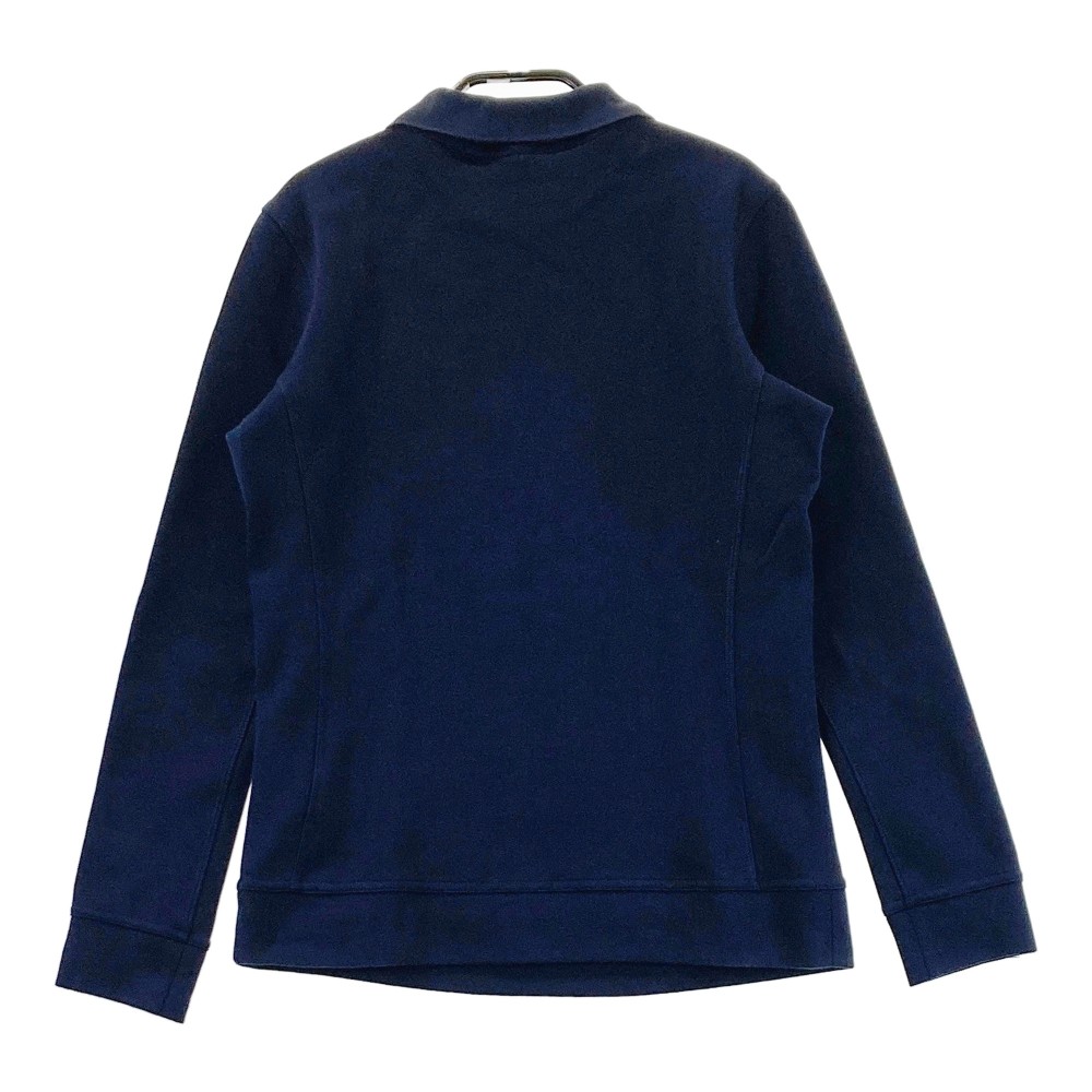 ADIDAS GOLF アディダスゴルフ HG65777 襟付長袖 スウェットトレーナー ネイビー系 S 【中古】ゴルフウェア レディース