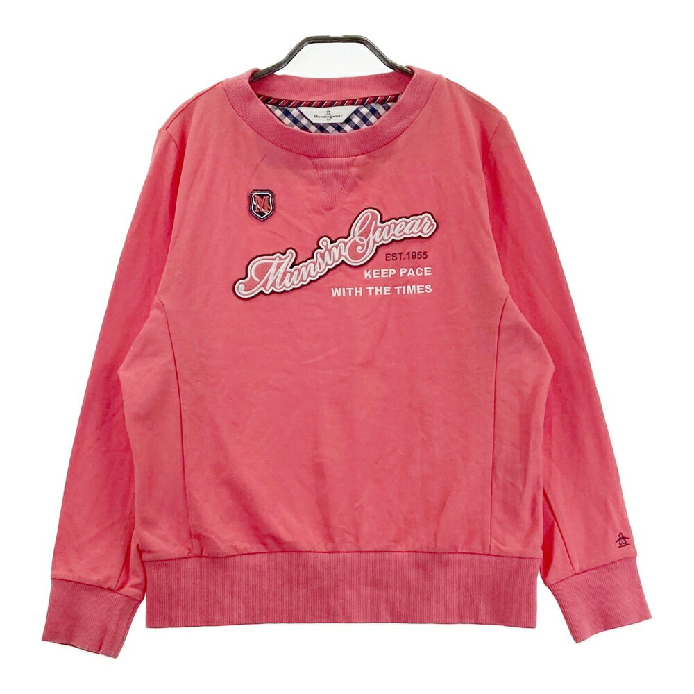 MUNSING WEAR マンシングウェア SL5550 スウェットトレーナー ピンク系 LL 【中古】ゴルフウェア レディース
