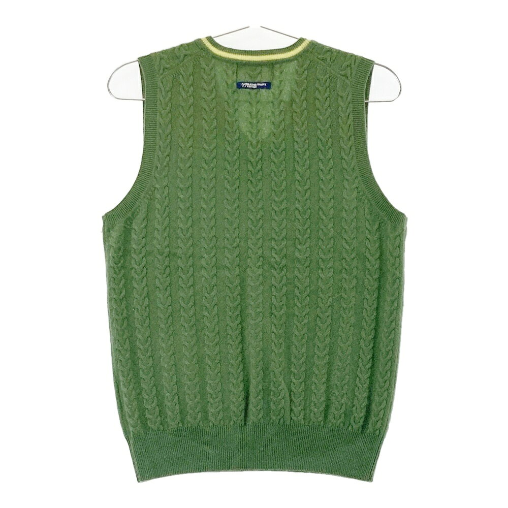 MASTER BUNNY EDITION マスターバニーエディション カシミヤ ニットベスト グリーン系 1 【中古】ゴルフウェア レディース