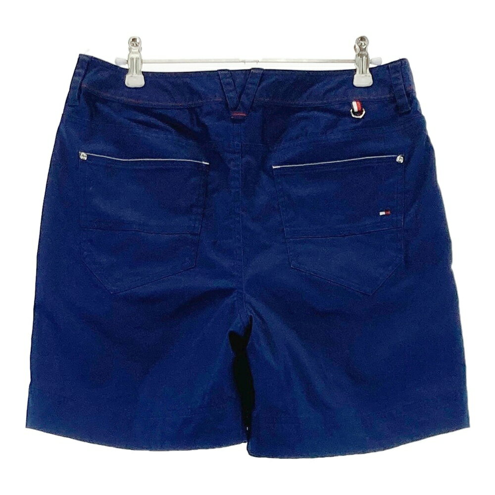 TOMMY HILFIGER GOLF トミー ヒルフィガーゴルフ ストレッチショートパンツ ネイビー系 L 【中古】ゴルフウェア レディース