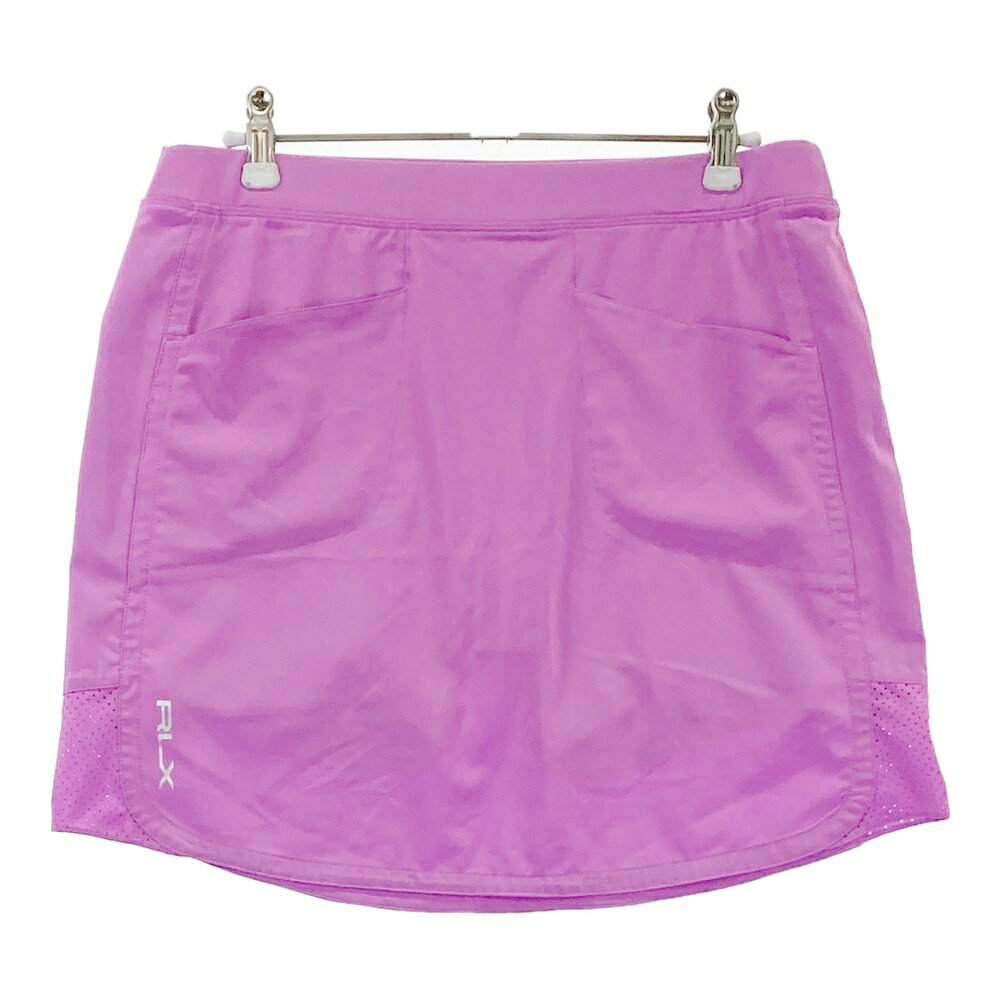 RLX ラルフローレン インナー付きストレッチスカート パープル系 S 【中古】ゴルフウェア レディース