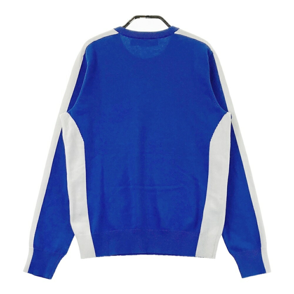 RLX ラルフローレン バイカラー 長袖ニットセーター ブルー系 S 【中古】ゴルフウェア レディース