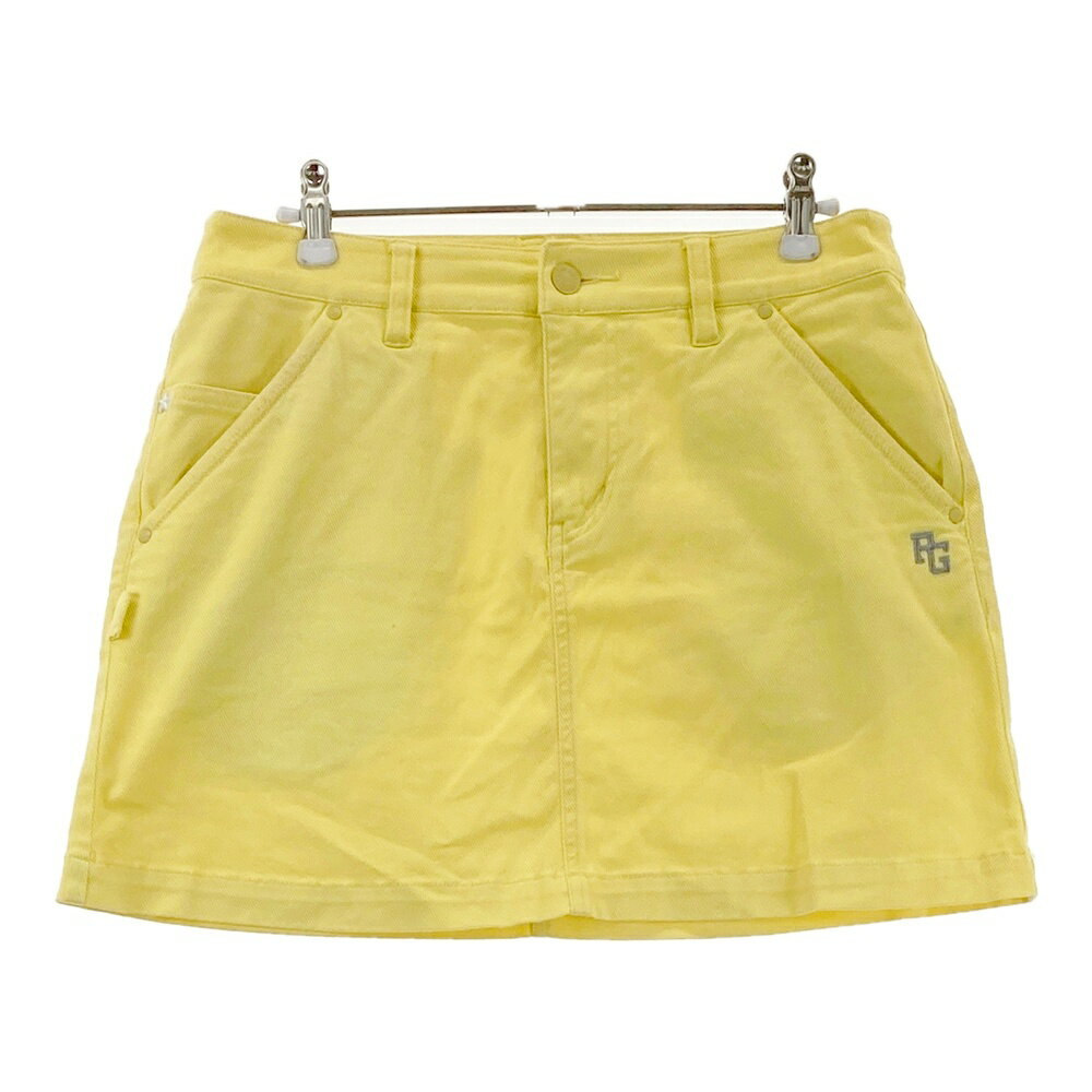 PEARLY GATES パーリーゲイツ ストレッチスカート イエロー系 1 【中古】ゴルフウェア レディース