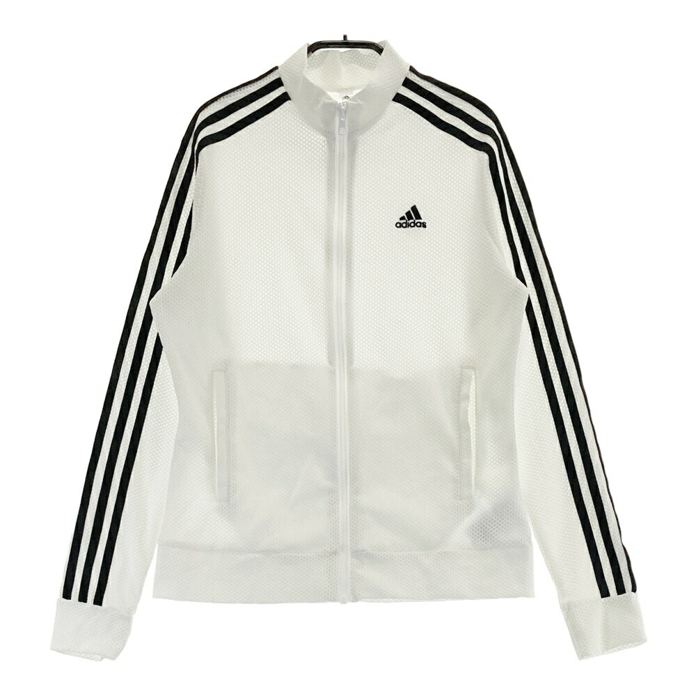 ADIDAS GOLF アディダスゴルフ GM3751 ; ジップジャケット ホワイト系 M 【中古】ゴルフウェア レディース