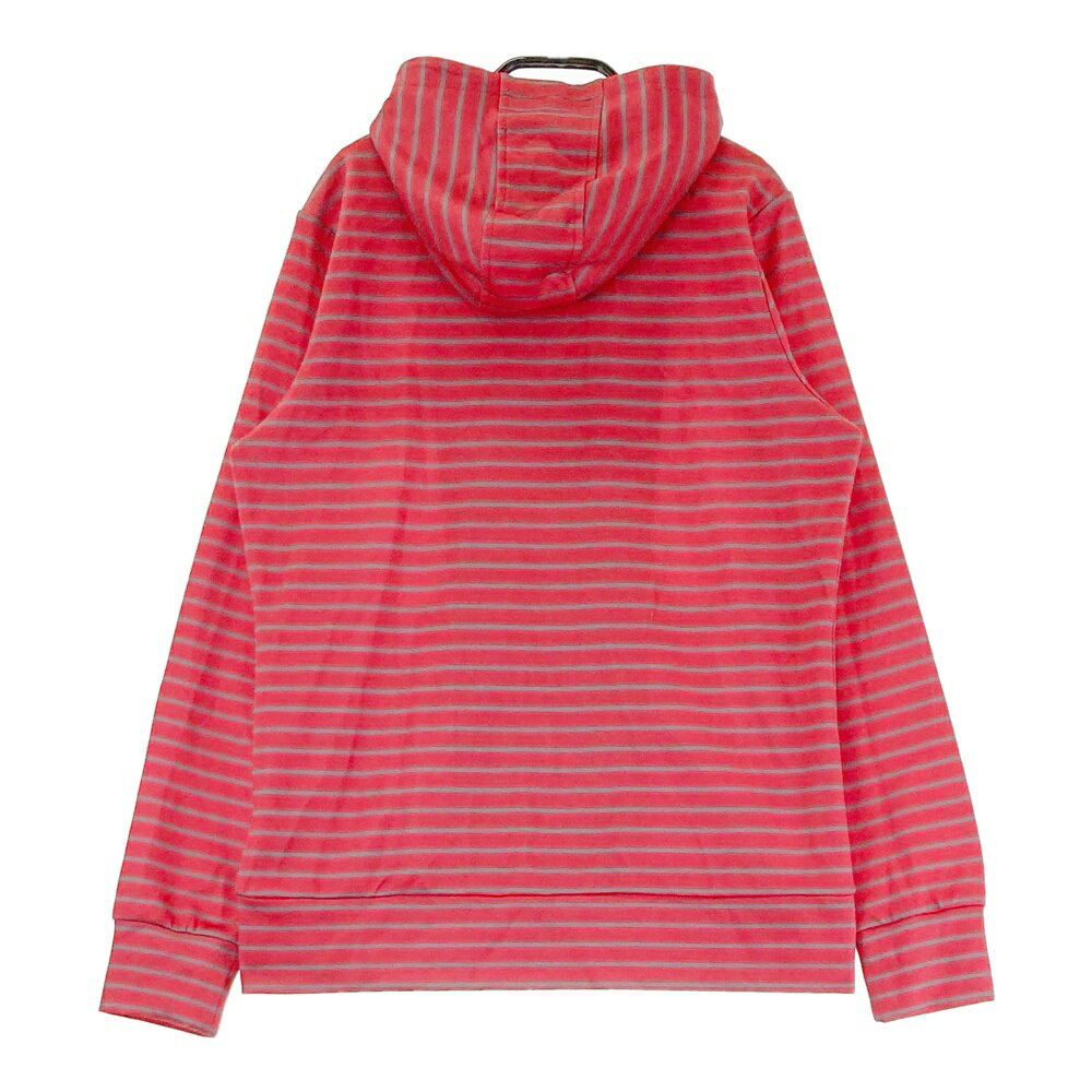marie claire sport マリクレール スポール ジップパーカー ボーダー柄 レッド系 M 【中古】ゴルフウェア レディース
