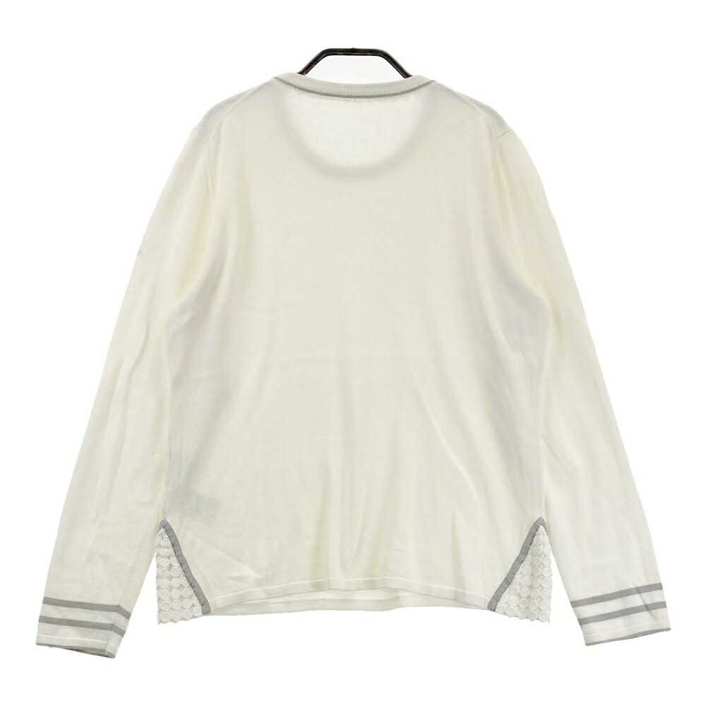 LANVIN SPORT ランバン スポール ニット セーター ホワイト系 40 【中古】ゴルフウェア レディース