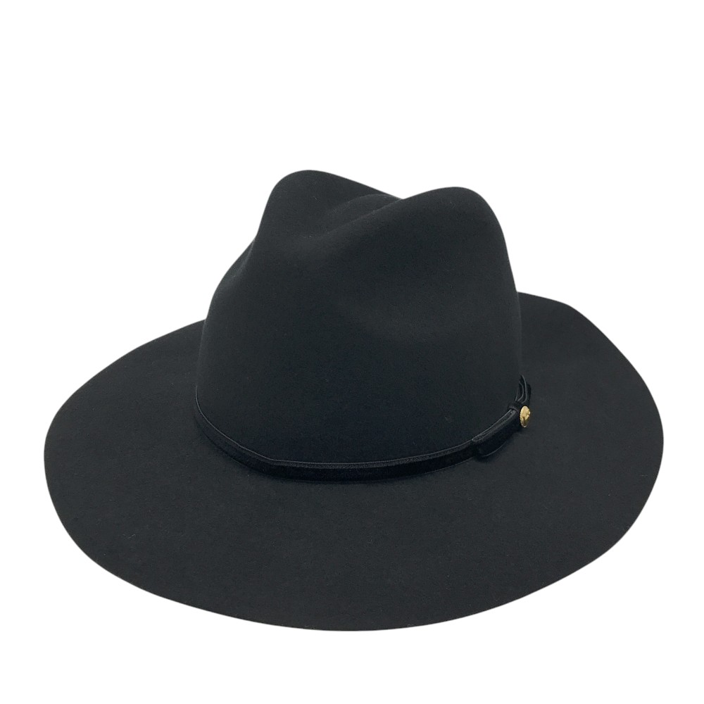 HEAL CREEK ヒールクリーク 中折れハット ウール ブラック系 40 【中古】ゴルフウェア