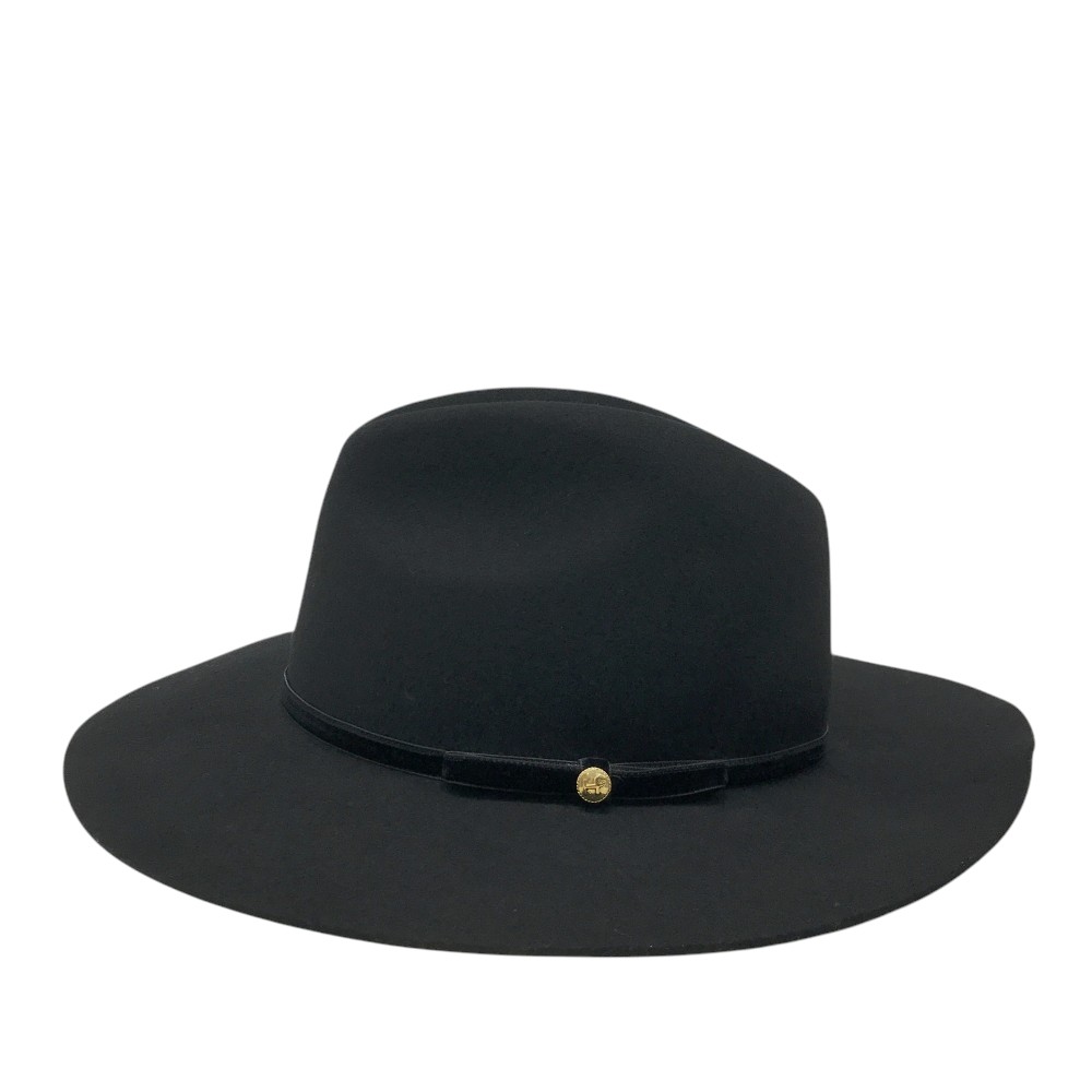 HEAL CREEK ヒールクリーク 中折れハット ウール ブラック系 40 【中古】ゴルフウェア