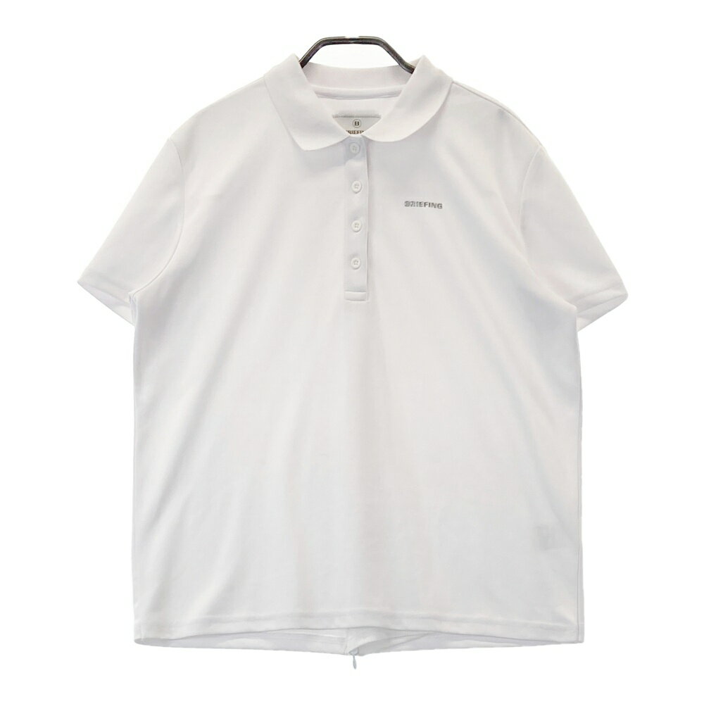 BRIEFING GOLF ブリーフィング 半袖ポロシャツ ホワイト系 M 【中古】ゴルフウェア レディース