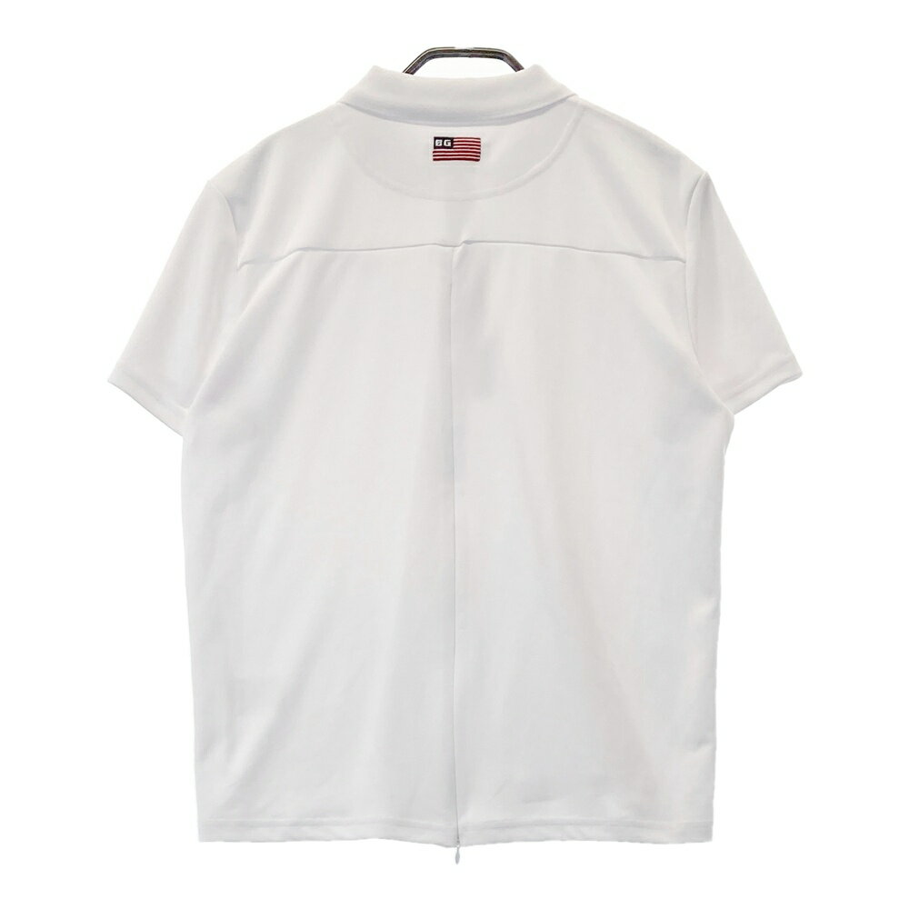 BRIEFING GOLF ブリーフィング 半袖ポロシャツ ホワイト系 M 【中古】ゴルフウェア レディース