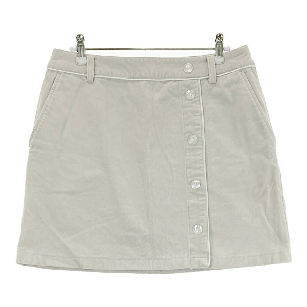 CALLAWAY キャロウェイ コーデュロイスカート ベージュ系 L 【中古】ゴルフウェア レディース