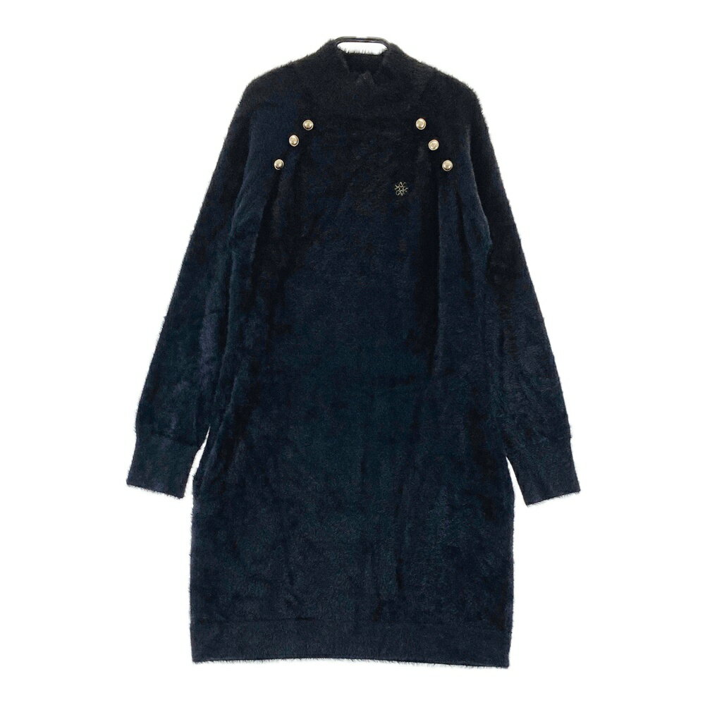 ST ANDREWS セントアンドリュース 2023年モデル 長袖ワンピース ブラック系 S 【中古】ゴルフウェア レディース